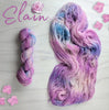 Elain - Hand dyed yarn, Fingering dk worsted Aran bulky Weight, speckled inspired by ACOTAR by Sarah J Maas - pastel pink purple blue with speckles