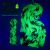 Oogie Boogie - Hand dyed yarn - Nightmare Before Christmas inspired collection - neon glows under blacklight lime green and black