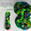 Be the Light- Hand dyed Variegated yarn -  transformation series - Fingering to bulky-  forest moss green lime berry blue toffee purple