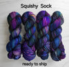 Ready to ship-  Abraxos - Hand dyed yarn grey violet black green blue pink purple - inspired by Sarah J Maas throne of Glass book series