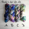 SALE lot A8 - Ready to ship yarn - SW Merino blend yarn - 100g each