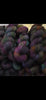 Black Magic- Hand dyed variegated yarn -black rainbow