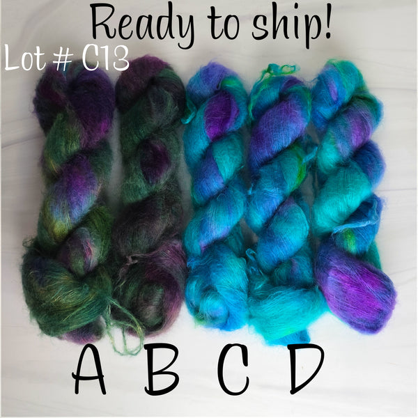 SALE lot C13 - Ready to ship yarn - SW Merino blend yarn - 100g each