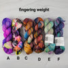 SALE lot - Ready to ship yarn - SW Merino sock yarn - 100g each