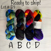 SALE lot B9 - Ready to ship yarn - SW Merino blend yarn - 100g each