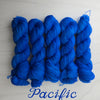 Pacific - True SOLID - Hand dyed yarn Fingering bright cobalt brilliant blue