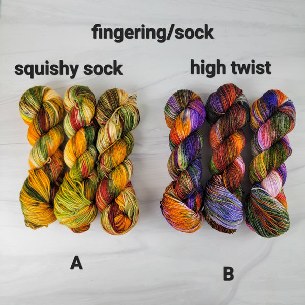 SALE lot - Ready to ship yarn - SW Merino sock weight yarn - 100g each