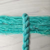 Neon Blue - True SOLID - Hand dyed yarn - glows under blacklight UV reactive - choose your base fingering sport DK worsted Aran bulky dyed to order florescent light blue aqua