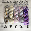 SALE lot D3 - Ready to ship yarn - SW Merino blend yarn - 100g each