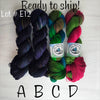 SALE lot E12 - Ready to ship yarn - SW Merino blend yarn - 100g each