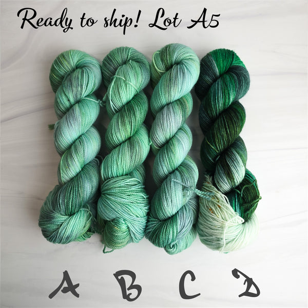 SALE lot A5 - Ready to ship yarn - SW Merino blend yarn - 100g each