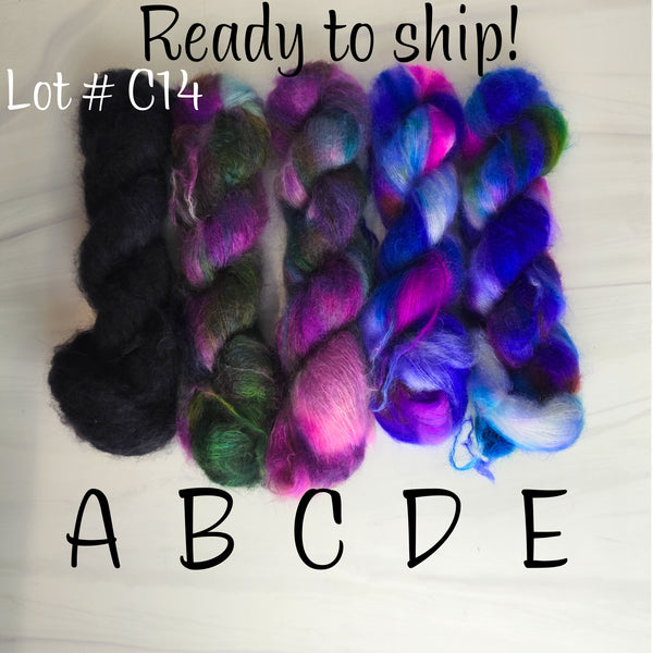 SALE lot C14 - Ready to ship yarn - SW Merino blend yarn - 100g each