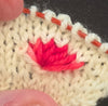 Carl's Boxers - Hand dyed Assigned Pooling yarn, Fingering Weight, inspired by Dungeon Crawler Carl book series - white with a pop of red