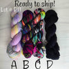 SALE lot D11 - Ready to ship yarn - SW Merino blend yarn - 100g each