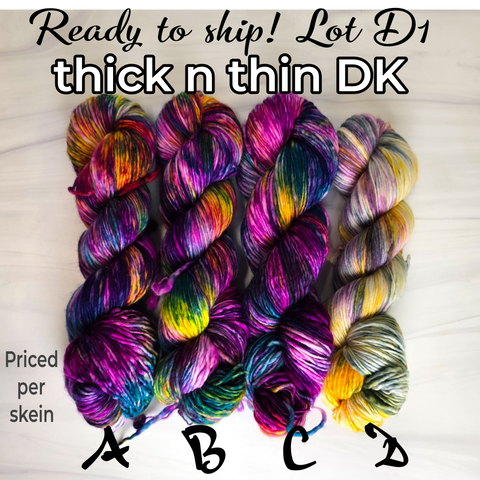 SALE lot D1 - Ready to ship yarn - SW Merino blend yarn - 100g each