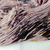 Little Toad - Hand dyed yarn - dyed to order on fingering stick DK sport worsted Aran or bulky yarn - tonal of warm brown grey with heavy speckles