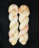 Sweet Music -  Hand dyed variegated yarn -white pastel yellow pink brown sage