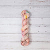 Bubblegum Babe - Hand dyed variegated speckled yarn - Merino Fingering to worsted pink teal yellow brown speckles
