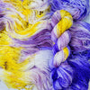 Pretty Pansy - Hand dyed variegated speckled yarn - Merino Fingering to worsted