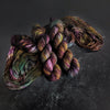 Moria - Hand dyed yarn - LOTR yarn colors dark brown green red blue grey