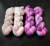 Raspberry Truffle-  Hand dyed yarn - Hand painted yarn - SW Merino Fingering Weight  400+ yards - Select your base - raspberry pink purple with speckles