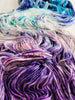 Bark at the Moon- Hand dyed tonal solid yarn - Merino Fingering lace dk worsted blue grey purple white