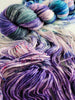 Bark at the Moon- Hand dyed tonal solid yarn - Merino Fingering lace dk worsted blue grey purple white