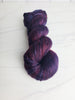 Berry Seduction - Hand dyed yarn - SW Merino Fingering Weight dark red purple blue black plum
