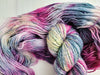 Athena - Hand dyed Variegated yarn -  Fingering to bulky-  Greek Goddess collection - pink grey yellow purple