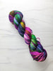Everything Changed Me - Hand dyed Variegated yarn -  Fingering to bulky-  magenta purple teal turquoise yellow rainbow