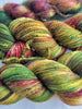 Autumn Acorn- Hand dyed yarn -  Fingering to bulky- brown green