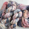 You Could Stay - Hand dyed variegated speckled yarn - Merino Fingering worsted dk etc choose your base - pink peach grey Taylor Swift inspired