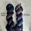 Oil Slick - Hand dyed variegated yarn - grey rainbow