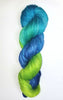 Summer Park - Hand dyed yarn - indigo blue green