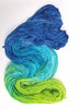 Summer Park - Hand dyed yarn - indigo blue green