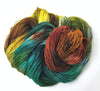 Redwood Dreams- Hand dyed yarn - red brown green