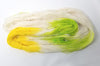 Slice of Summer - Hand dyed yarn - white lime green yellow