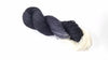 Salt & Pepper - Hand dyed yarn -Merino Fingering black white