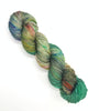 Smudge Stick-  Hand dyed yarn Merino Fingering Weight sage moss emerald green