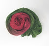 Holly Wreath - Hand dyed variegated yarn - Merino Fingering to worsted