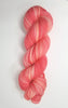 Living Coral - Hand dyed variegated yarn - SW Merino Fingering to worsted