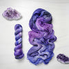 Amethyst -  Hand dyed variegated yarn -purple blue violet