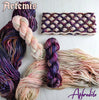 Artemis - Hand dyed Variegated yarn -  Fingering to bulky-  Greek Goddess collection purple violet blue carmel brown green