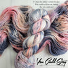 You Could Stay - Hand dyed variegated speckled yarn - Merino Fingering worsted dk etc choose your base - pink peach grey Taylor Swift inspired