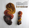 Brownstone-  Hand dyed yarn -  Fingering to bulky- brown red