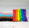 Pride Flag Trans BIPOC inclusive mini yarn set of 11 solid colored skeins - Hand dyed gradient LGBTQ