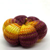 Chase the Light - Hand dyed variegated yarn - yellow orange brown maroon palindrome