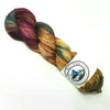 Forest Creek- Hand dyed yarn - SW Merino Fingering 400+ yards green burgundy